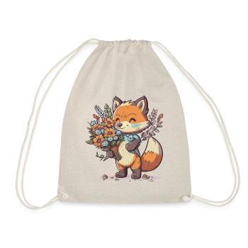 Foxy Love - Drawstring Bag - nature - Front