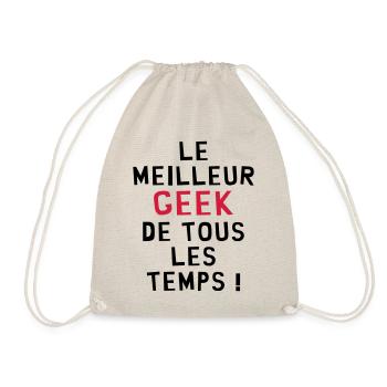 Le meilleur Geek de tous les temps ! - Sac de sport léger - nature - Devant