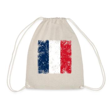 Frankreich Vintage - Turnbeutel - Natur - Vorne
