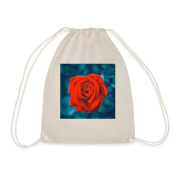 Red rose - Drawstring Bag - nature - Front