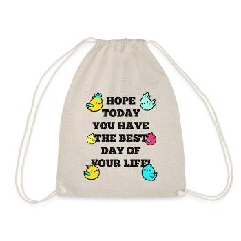 Hope today - Drawstring Bag - nature - Front