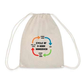 1002 book hangover | Book Rebels - Drawstring Bag - nature - Front