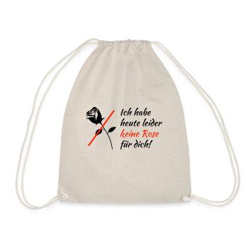 Keine Rose für dich! | Lustiges Bachelor Geschenk - Turnbeutel - Natur - Vorne