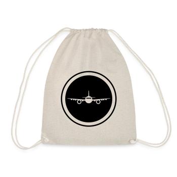 Icône d’avion - Sac de sport léger - nature - Devant
