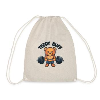 Ours en peluche Haltérophilie Gym Jeu de mots - Sac de sport léger - nature - Devant