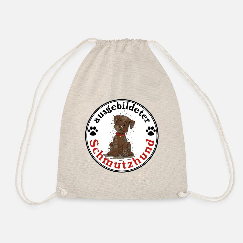 Schmutzhund1 3 - Turnbeutel - Natur