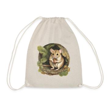 Dormouse sitting - Drawstring Bag - nature - Front