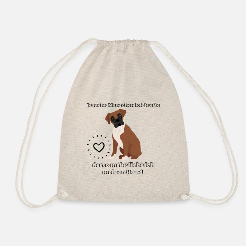 Dog Lover Design - Drawstring Bag - nature