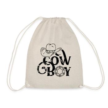 Cowboy Horses Cowboys Country Lasso - Drawstring Bag - nature - Front