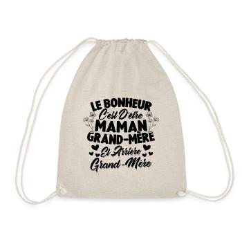 Le bonheur c'est d'être maman et grand mère - Sac de sport léger - nature - Devant