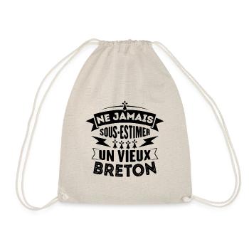 Ne jamais sous estimer un vieux Breton - Sac de sport léger - nature - Devant