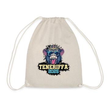 Teneriffa 2025 Affe - Turnbeutel - Natur - Vorne