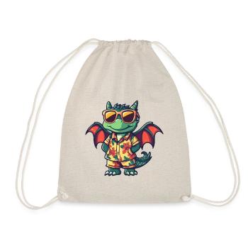 Drache Cool Sommer - Turnbeutel - Natur - Vorne