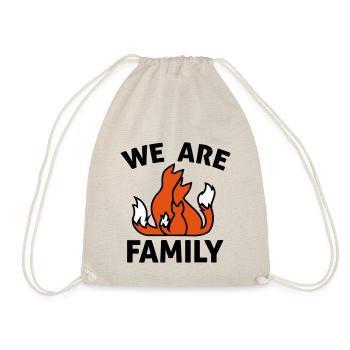 Fox Family We Are Family - Cadeau de la famille des animaux - Sac de sport léger - nature - Devant