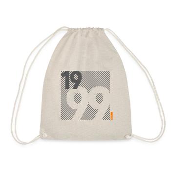 Made in 1999 Retro Modernist Design Birthday Gift - Drawstring Bag - nature - Front