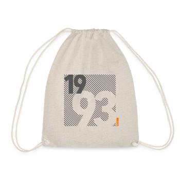 Made in 1993 Retro Modernist Design Birthday Gift - Drawstring Bag - nature - Front