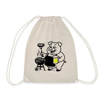 Porc Griller Bière - Sac de sport léger - nature - Devant