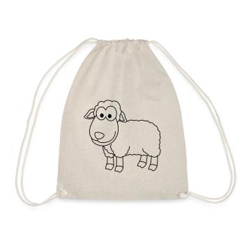 Sheep Comic Animal - Drawstring Bag - nature - Front