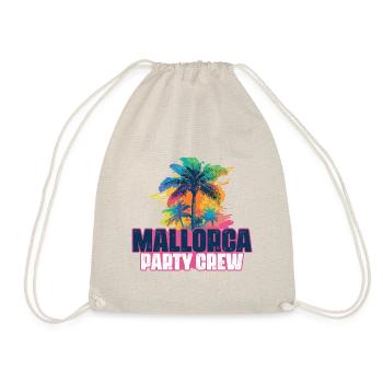 Mallorca Party Crew Urlaub - Turnbeutel - Natur - Vorne