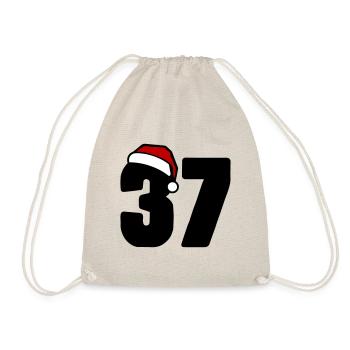 37 Numéro Noël - Sac de sport léger - nature - Devant