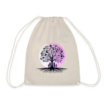 Familienharmonie - Baum der Einheit T-Shirt - Turnbeutel - Natur - Vorne