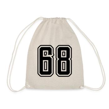 Symbole numérique 68 - Sac de sport léger - nature - Devant