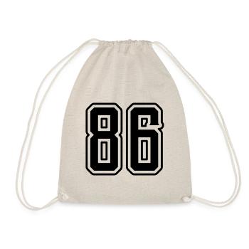 Symbole numérique 86 - Sac de sport léger - nature - Devant