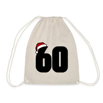 60 Numéro de Noël - Sac de sport léger - nature - Devant