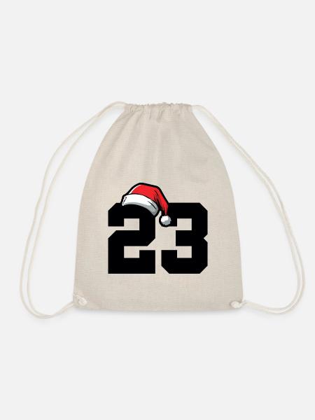 23 Zahl Weihnachten - Turnbeutel - Natur