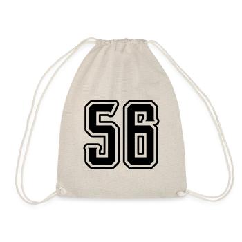 56 Number Symbol - Drawstring Bag - nature - Front