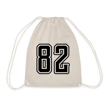 Symbole numérique 82 - Sac de sport léger - nature - Devant