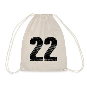22 number jersey - Drawstring Bag - nature - Front