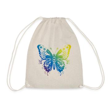 Schmetterling Mandala Boho - Turnbeutel - Natur - Vorne