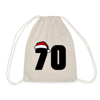 70 Number Christmas - Drawstring Bag - nature - Front