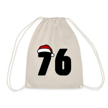 76 Numéro Noël - Sac de sport léger - nature - Devant