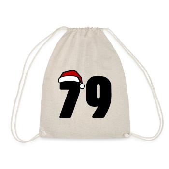 79 Number Christmas - Drawstring Bag - nature - Front