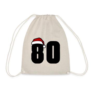 80 Numéro Noël - Sac de sport léger - nature - Devant