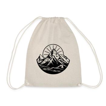 Berge Symbol Mountains - Drawstring Bag - nature - Front