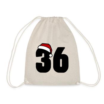 36 Number Christmas - Drawstring Bag - nature - Front