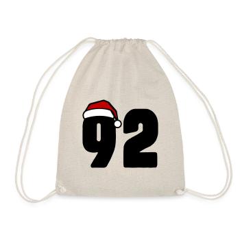 92 Number Christmas - Drawstring Bag - nature - Front