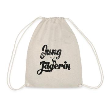 Jungjägerin Jungjäger Jägerin Jagd Papa Jagdschein - Turnbeutel - Natur - Vorne