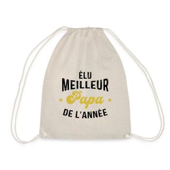 élu meilleur Papa de l'année - Sac de sport léger - nature - Devant