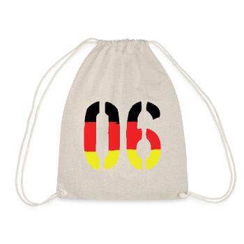 6 Number symbol Germany - Drawstring Bag - nature - Front