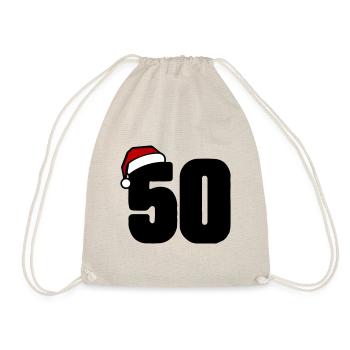 50 Number Christmas - Drawstring Bag - nature - Front