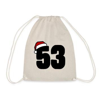 53 Numéro Noël - Sac de sport léger - nature - Devant