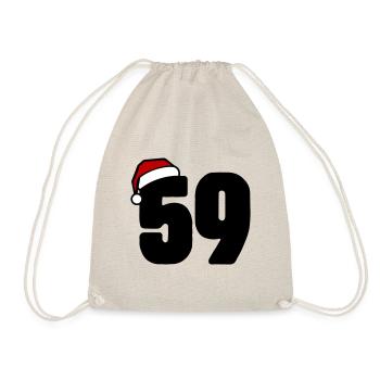 59 Numéro Noël - Sac de sport léger - nature - Devant