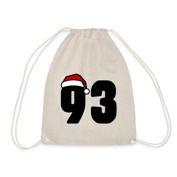 93 Numéro Noël - Sac de sport léger - nature - Devant