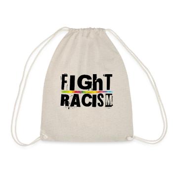 Fight Racism - Turnbeutel - Natur - Vorne