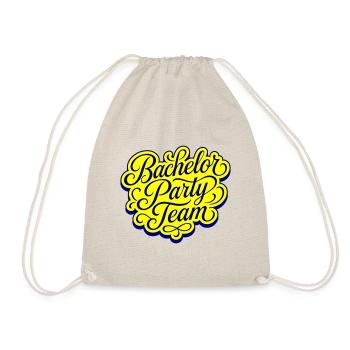 Bachelor Party Team - Drawstring Bag - nature - Front