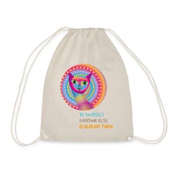 cat 3 - Drawstring Bag - nature - Front